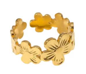 BLOMSTER Ring - Trendy Titanium Steel Ring (Single)