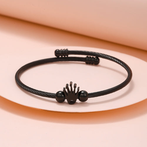 Crown Design Stainless Steel Bracelet