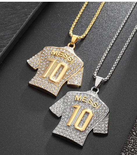 Gold Titanium Diamond Necklace