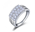Platinum-Plated Zirconia Ring