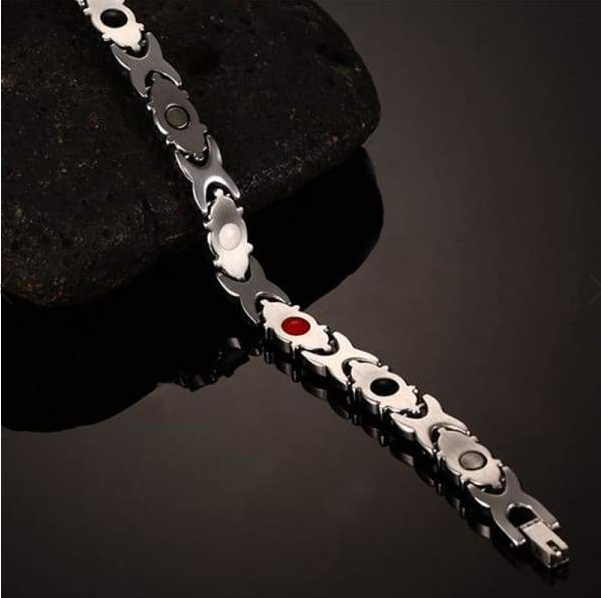 Crystal Gem Women's Titanium Steel Bracelet with Diamonds