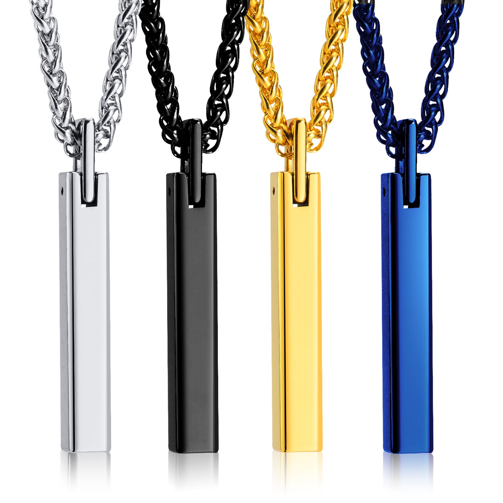 Minimalist Men's Tungsten Steel Pendant Necklace PN-703