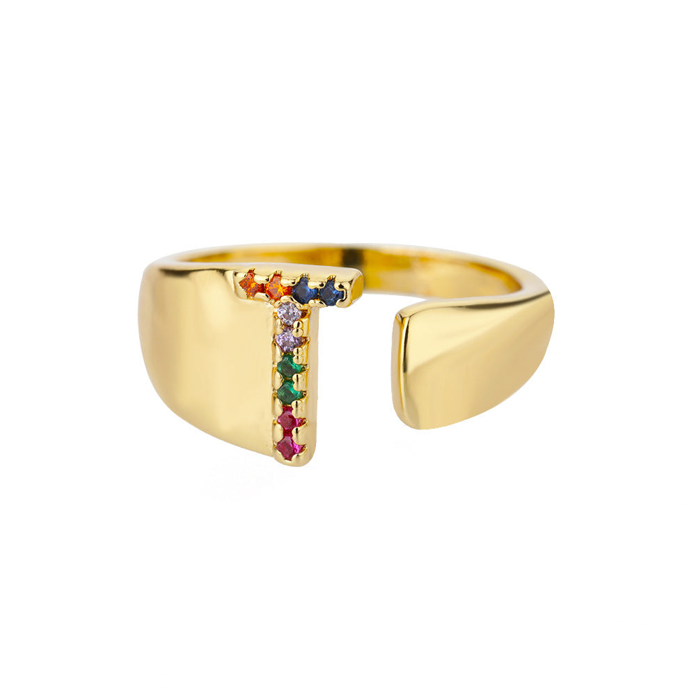 Colorful Zircon Women's Adjustable Vintage Ring Set