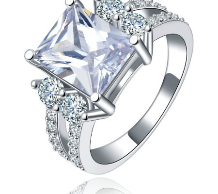 Vintage Platinum-Plated Ring
