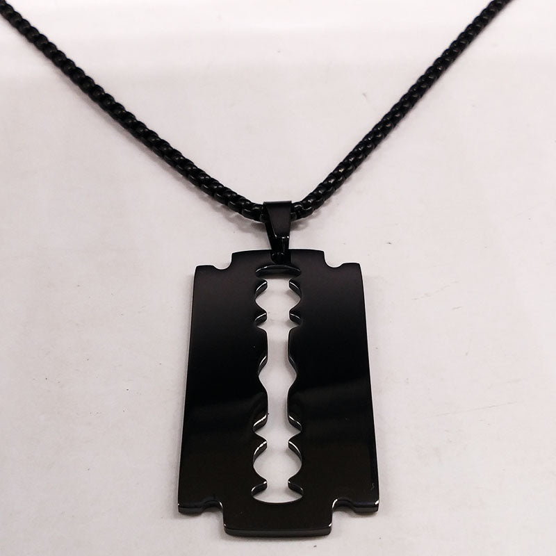 Retro Black Baida Titanium Steel Pendant Necklace