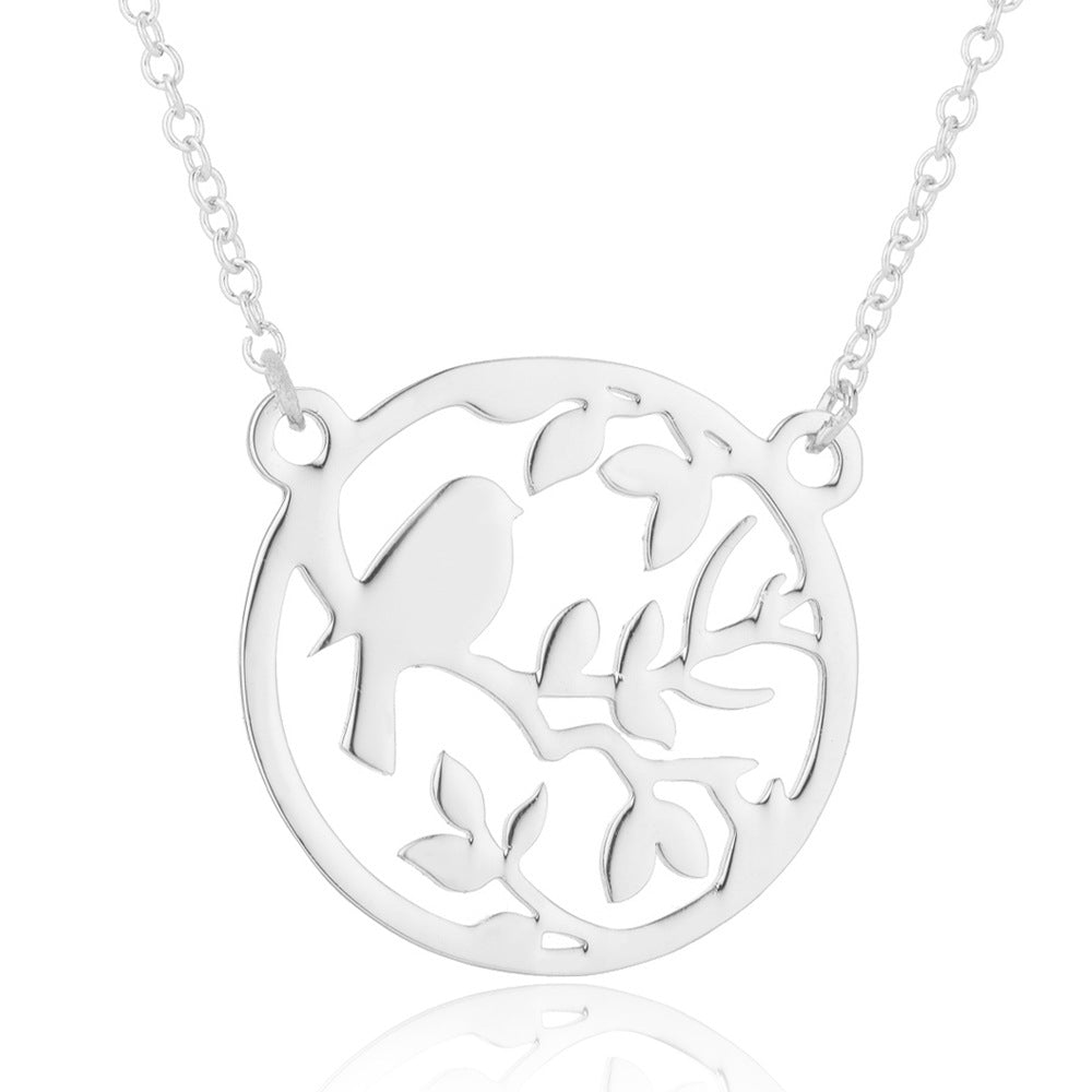Spring Accessories Minimalist Stainless Steel Pendant Necklace