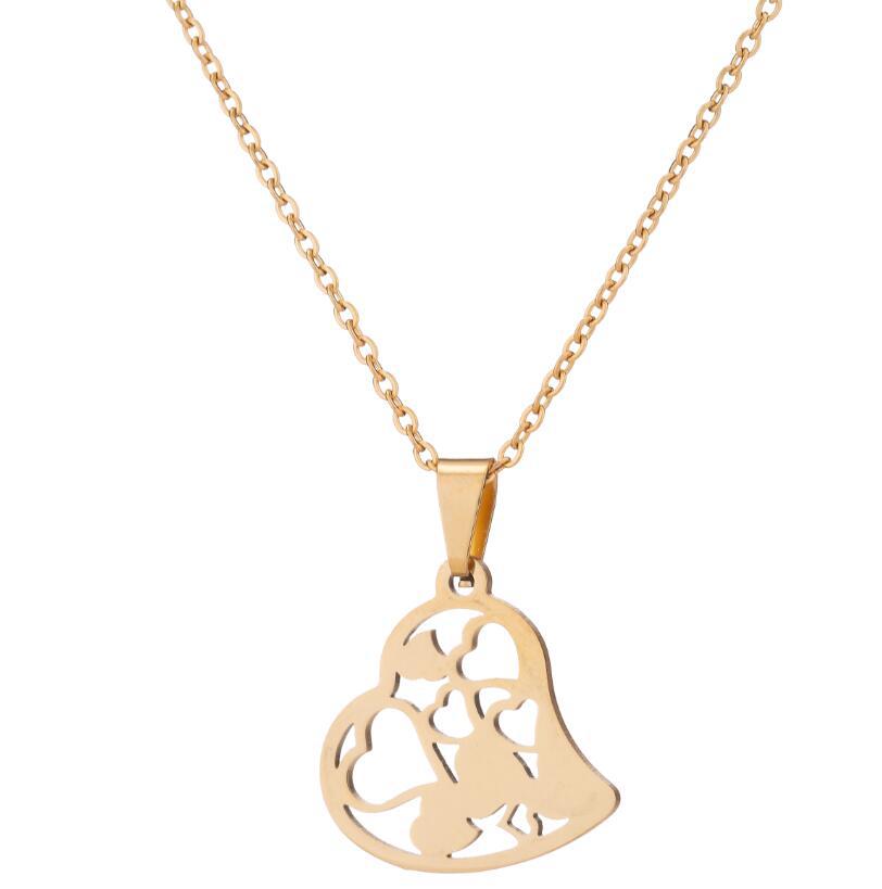 Spring Accessories Minimalist Stainless Steel Pendant Necklace