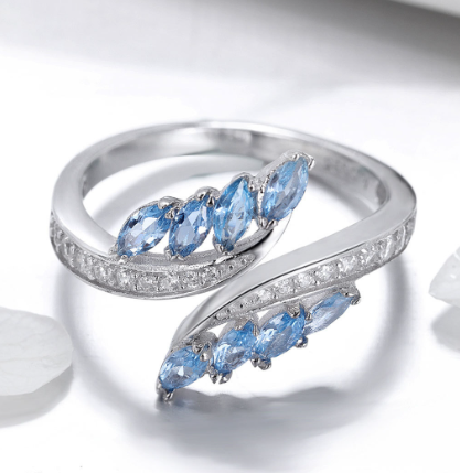 Irregular Silver Ring for Women