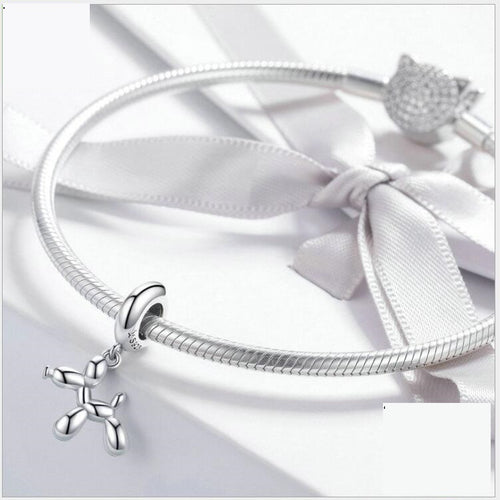 Cute Balloon Dog S925 Silver Pendant Jewelry Set