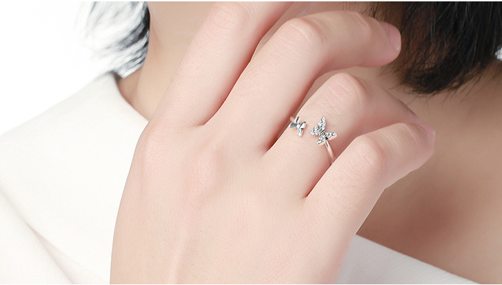 S925 Silver Butterfly Ring