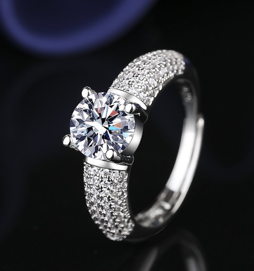 Platinum-Plated Rose Gold Trendy Ring