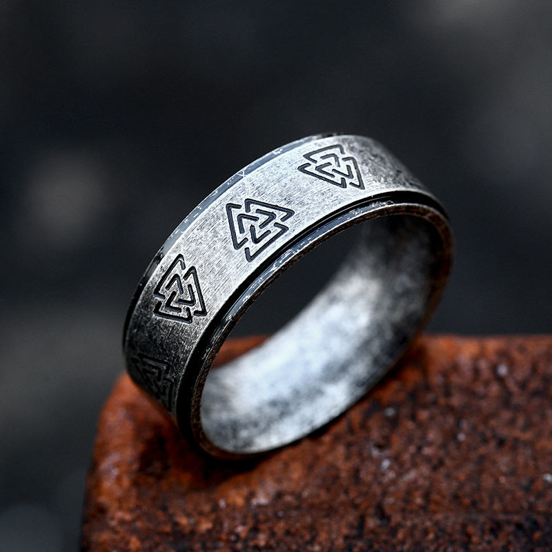 Korean Vintage Stainless Steel Ring