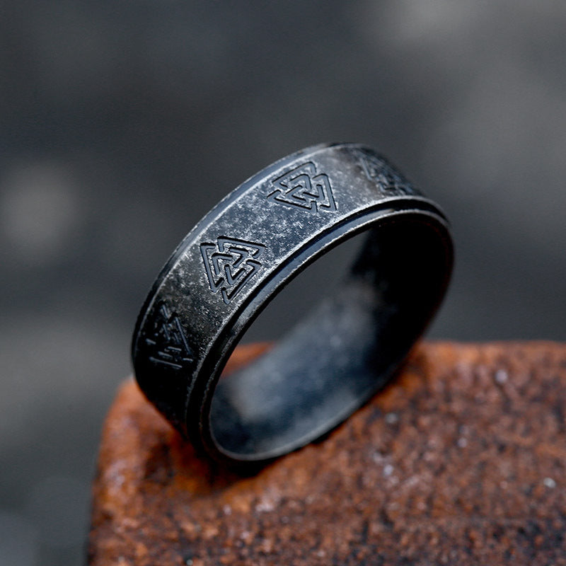 Korean Vintage Stainless Steel Ring