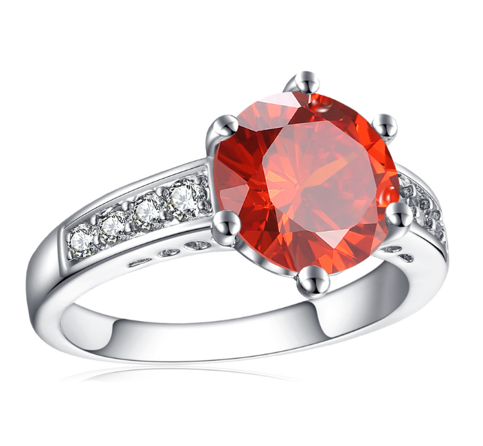 Platinum Six-Prong Ring Jewelry