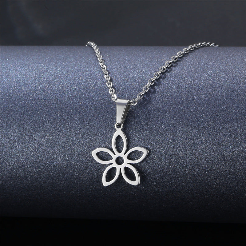 Geometric Stainless Steel Pendant for DIY Jewelry
