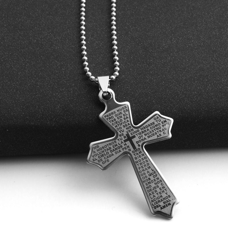Titanium Steel Pendant Necklace for Men and Women