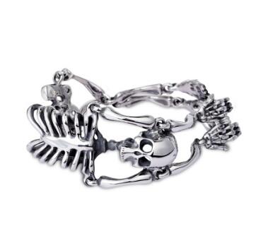 Skull Head Stainless Steel Bracelet