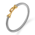 Titanium Steel Braided Cable Bracelet