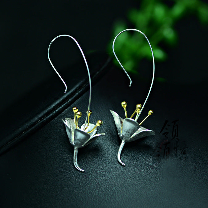 925 Silver Flower Earrings