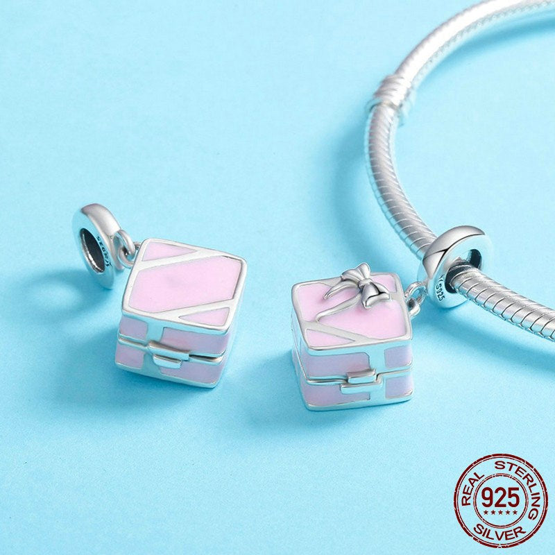 S925 Sterling Silver Pendant for DIY Women's Bracelets