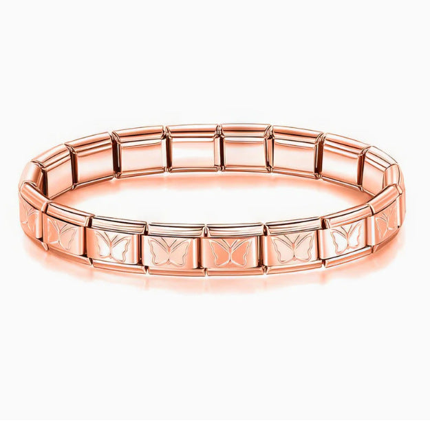Personalized Electroplated Stainless Steel Bracelet