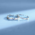 Silver Couple Engagement Ring