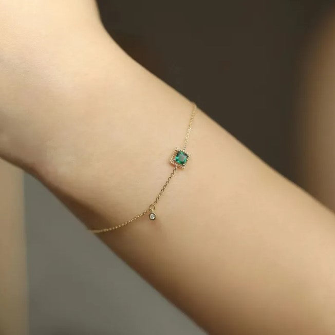 Square Sugar Zircon Bracelet