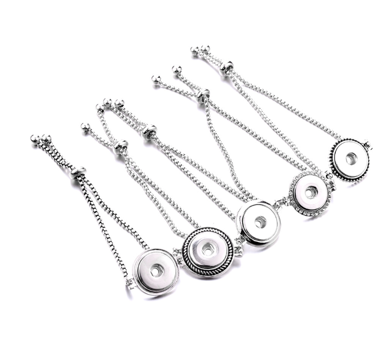 Adjustable Elastic Metal Chain Bangle Bracelet