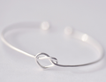 925 Silver Heart Open Bangle - Fresh & Simple Design