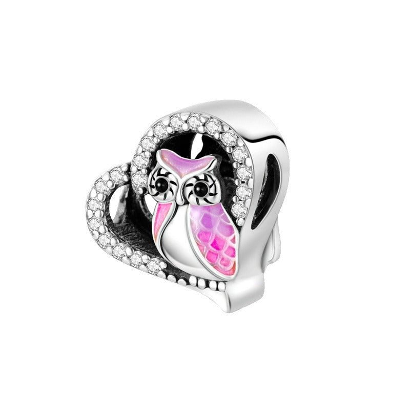 DIY Silver-Plated Bead Accessories with Animal Charms