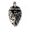 Flint Arrowhead Necklace with Titanium Steel Pendant