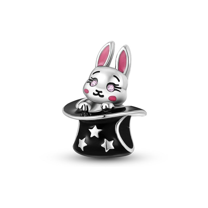 DIY Silver-Plated Bead Accessories with Animal Charms
