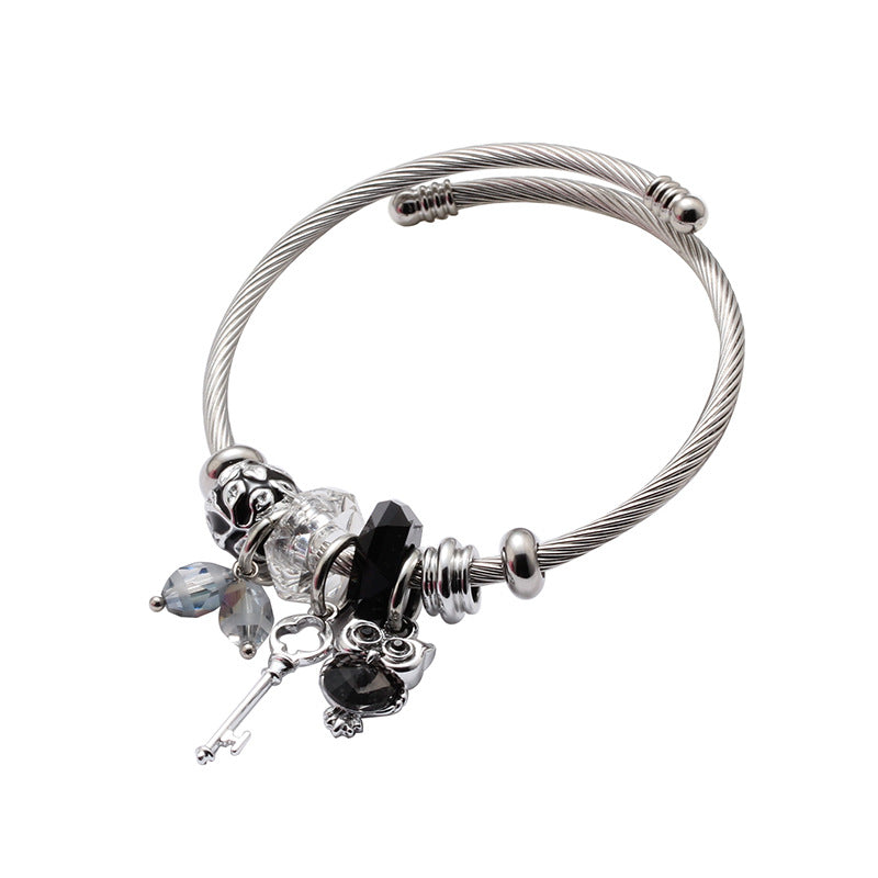 Adjustable Stainless Steel Titanium Bracelet