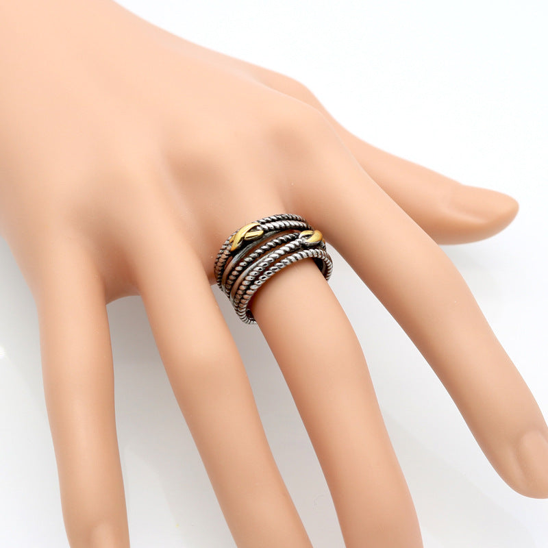 Women's Vintage Gold Twist Ring