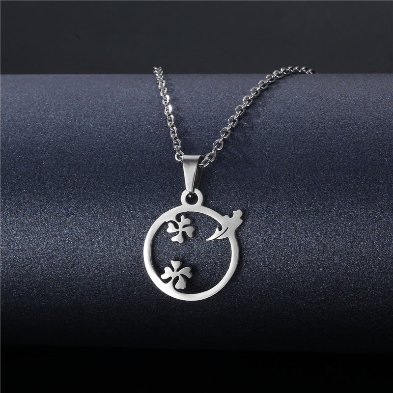 Geometric Stainless Steel Pendant for DIY Jewelry