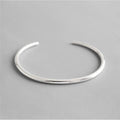 S925 Sterling Silver Minimalist Open Bangle Bracelet