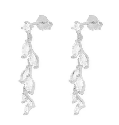 Zircon Butterfly Stud Earrings