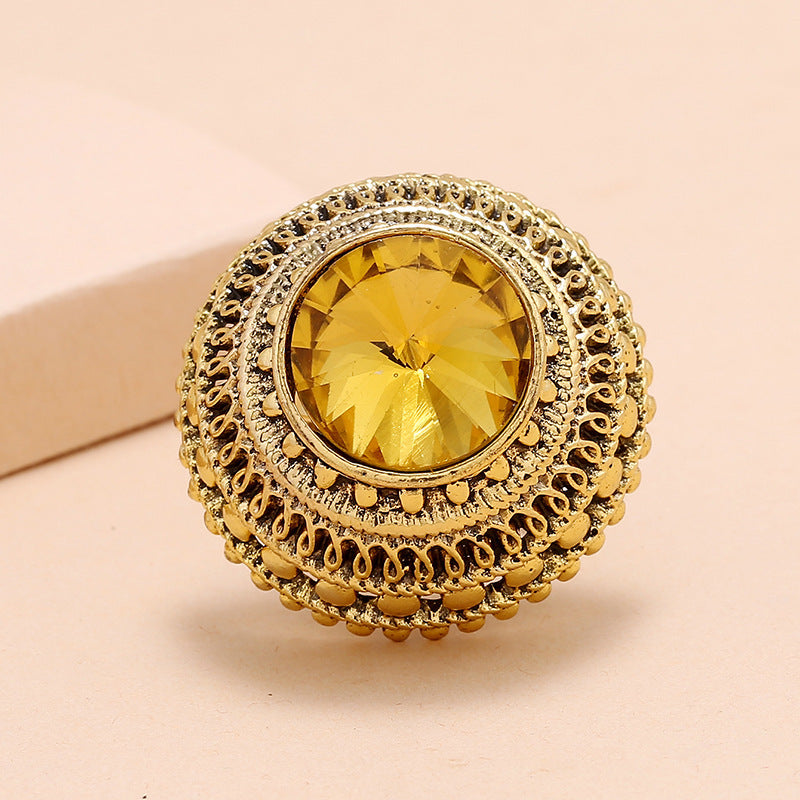 Creative Vintage Adjustable Rhinestone Ring