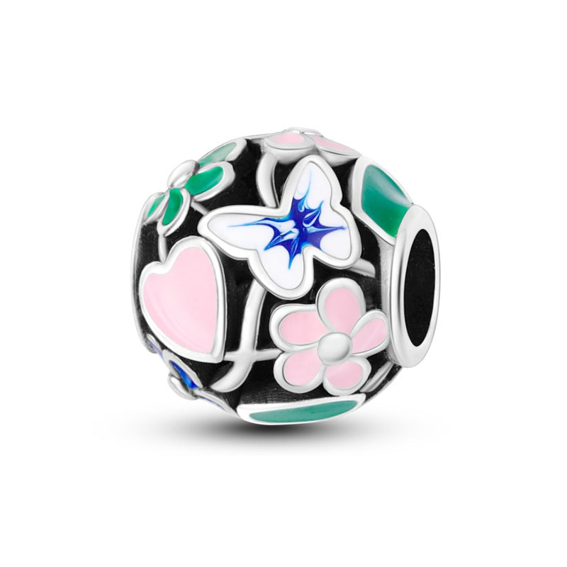 DIY Silver-Plated Bead Accessories with Animal Charms