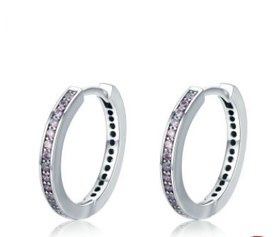 Sterling Silver Circle Earrings (Pair)