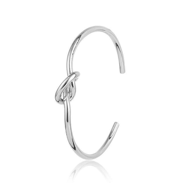 Open Knot Copper Bangle Bracelet