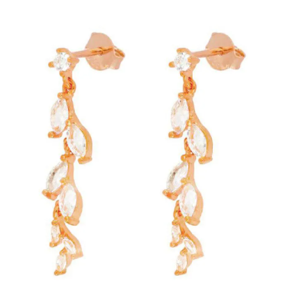 Zircon Butterfly Stud Earrings