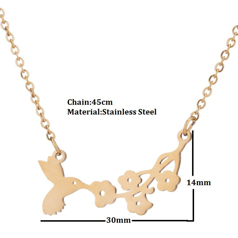 Spring Accessories Minimalist Stainless Steel Pendant Necklace
