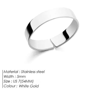 Adjustable  Titanium Steel Ring