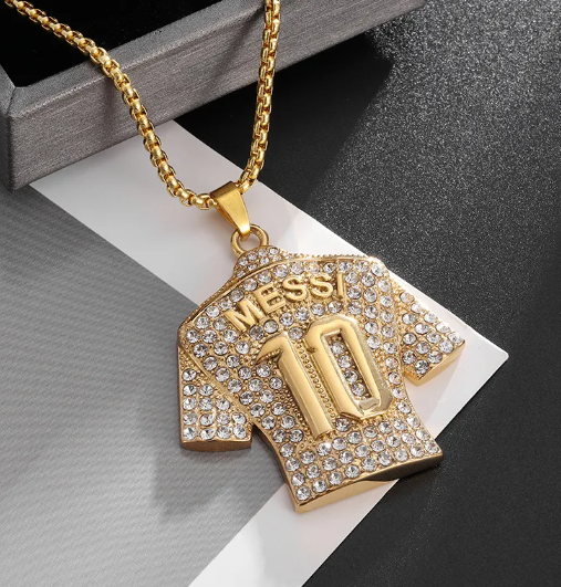 Gold Titanium Diamond Necklace