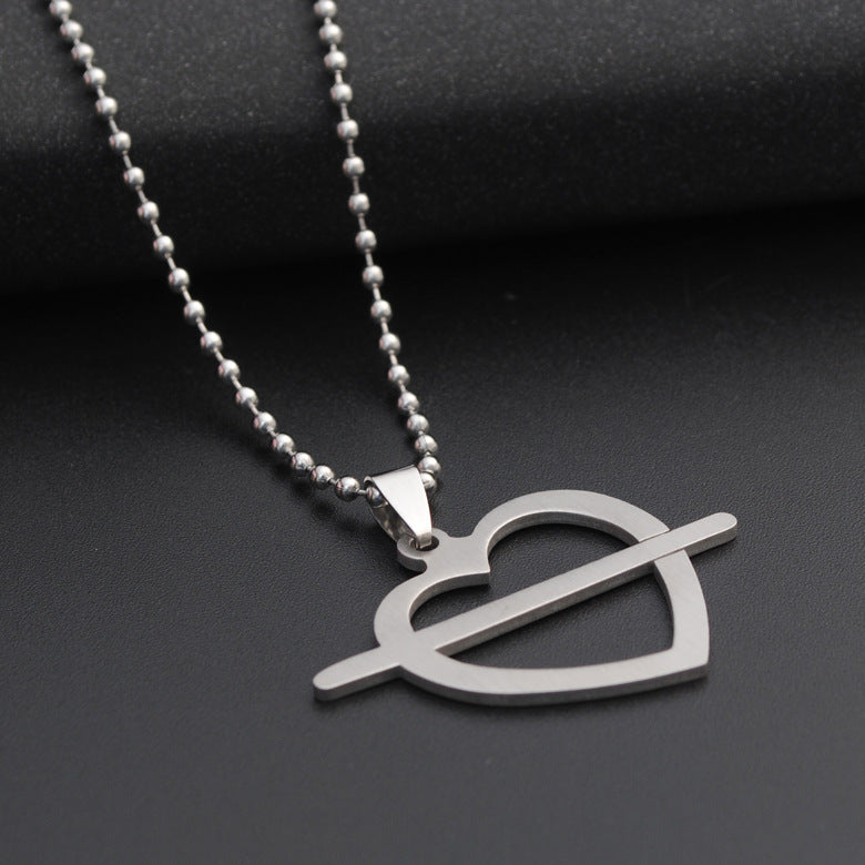 Titanium Steel Pendant Necklace for Men and Women