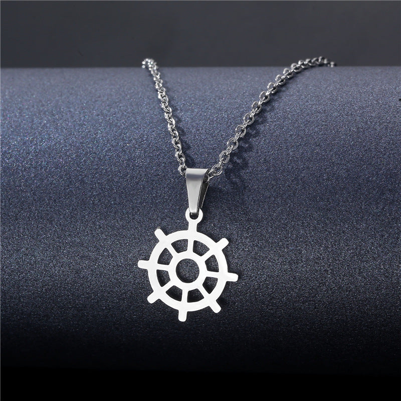 Geometric Stainless Steel Pendant for DIY Jewelry