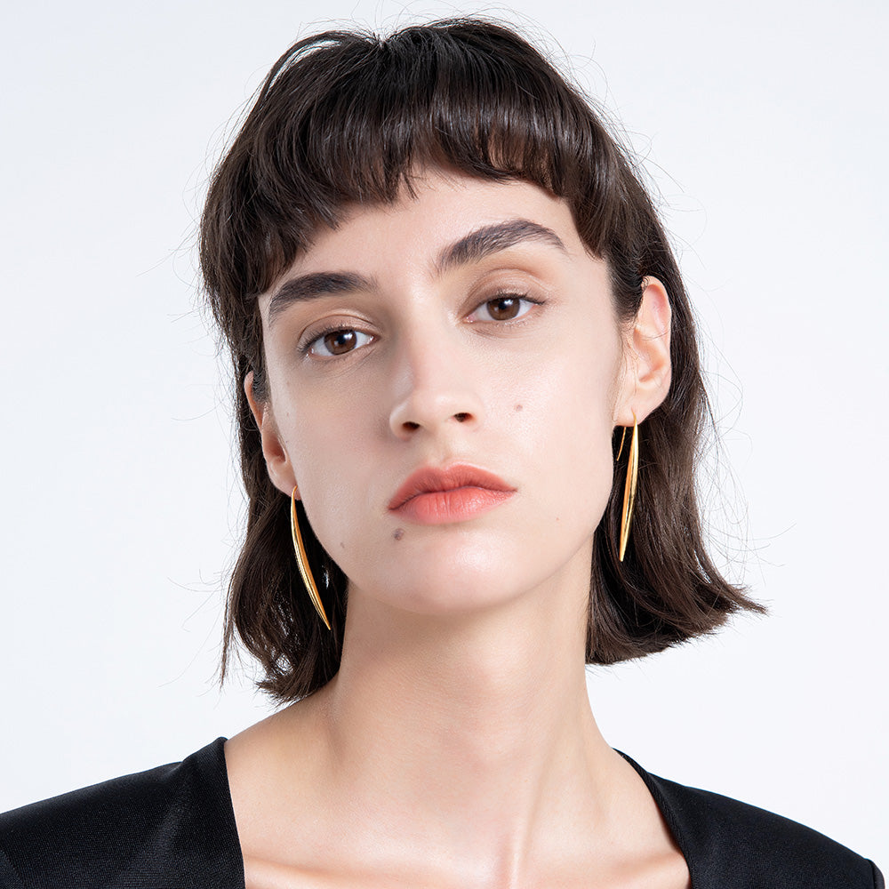 Titanium Steel European American Style Fine Drop Earrings