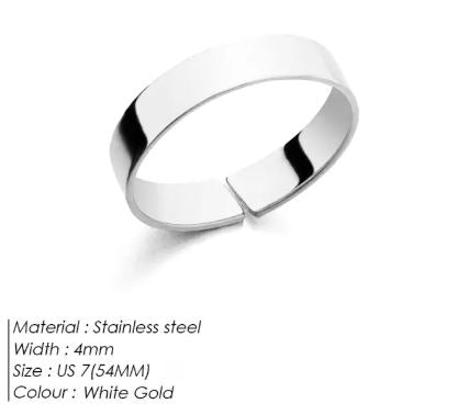 Adjustable  Titanium Steel Ring