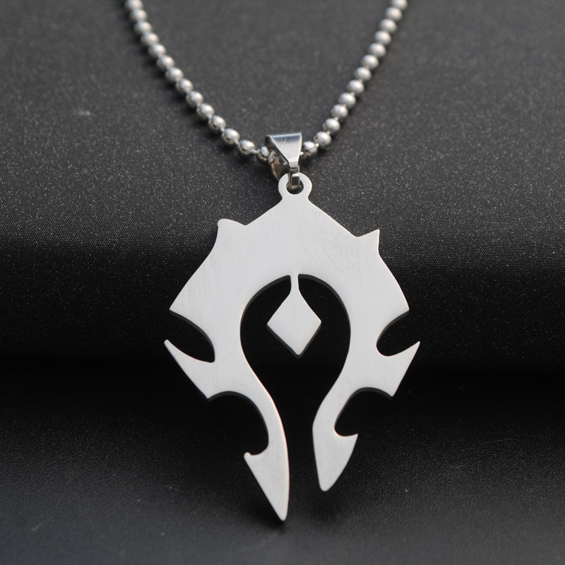 Titanium Steel Pendant Necklace for Men and Women